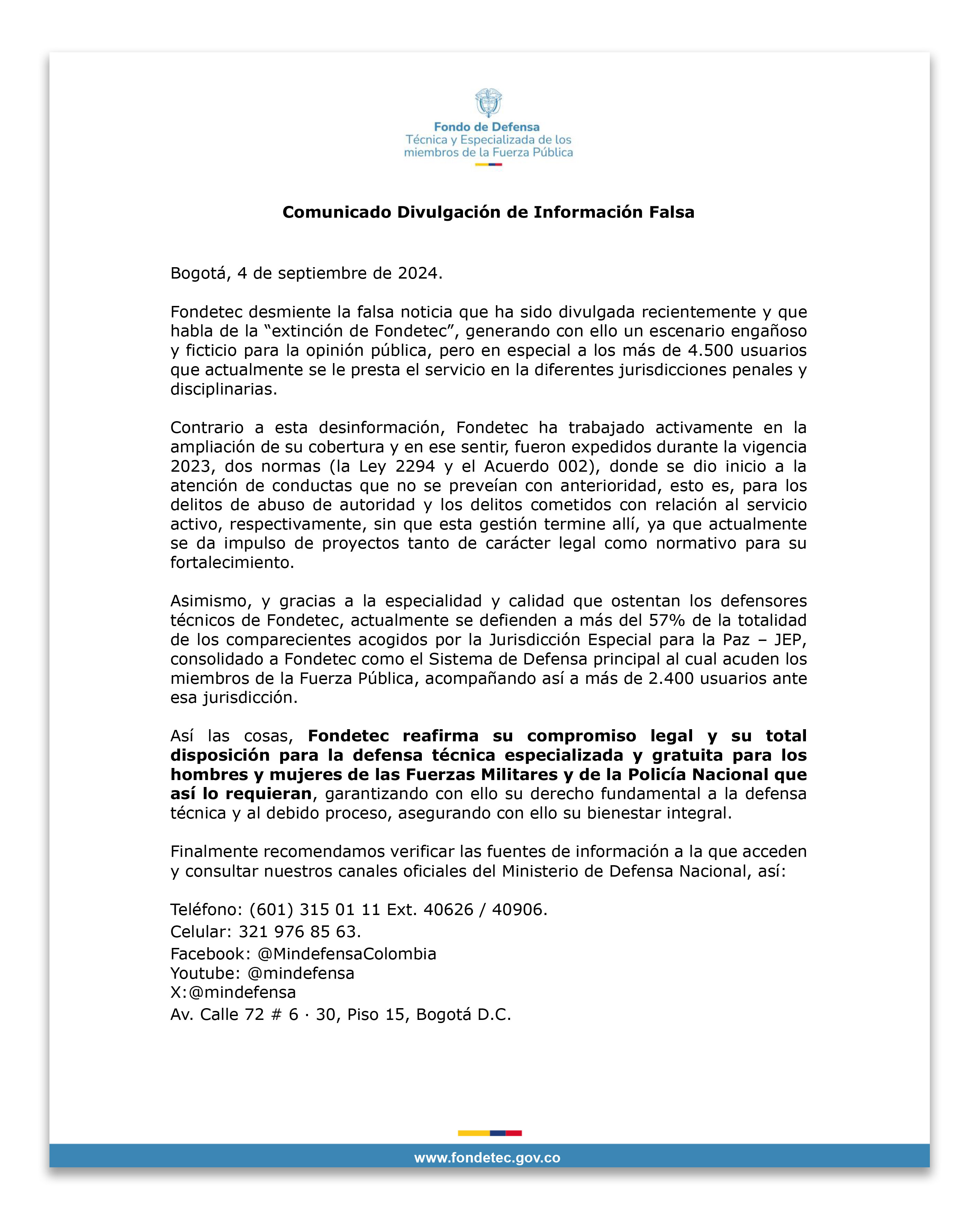 comunicado